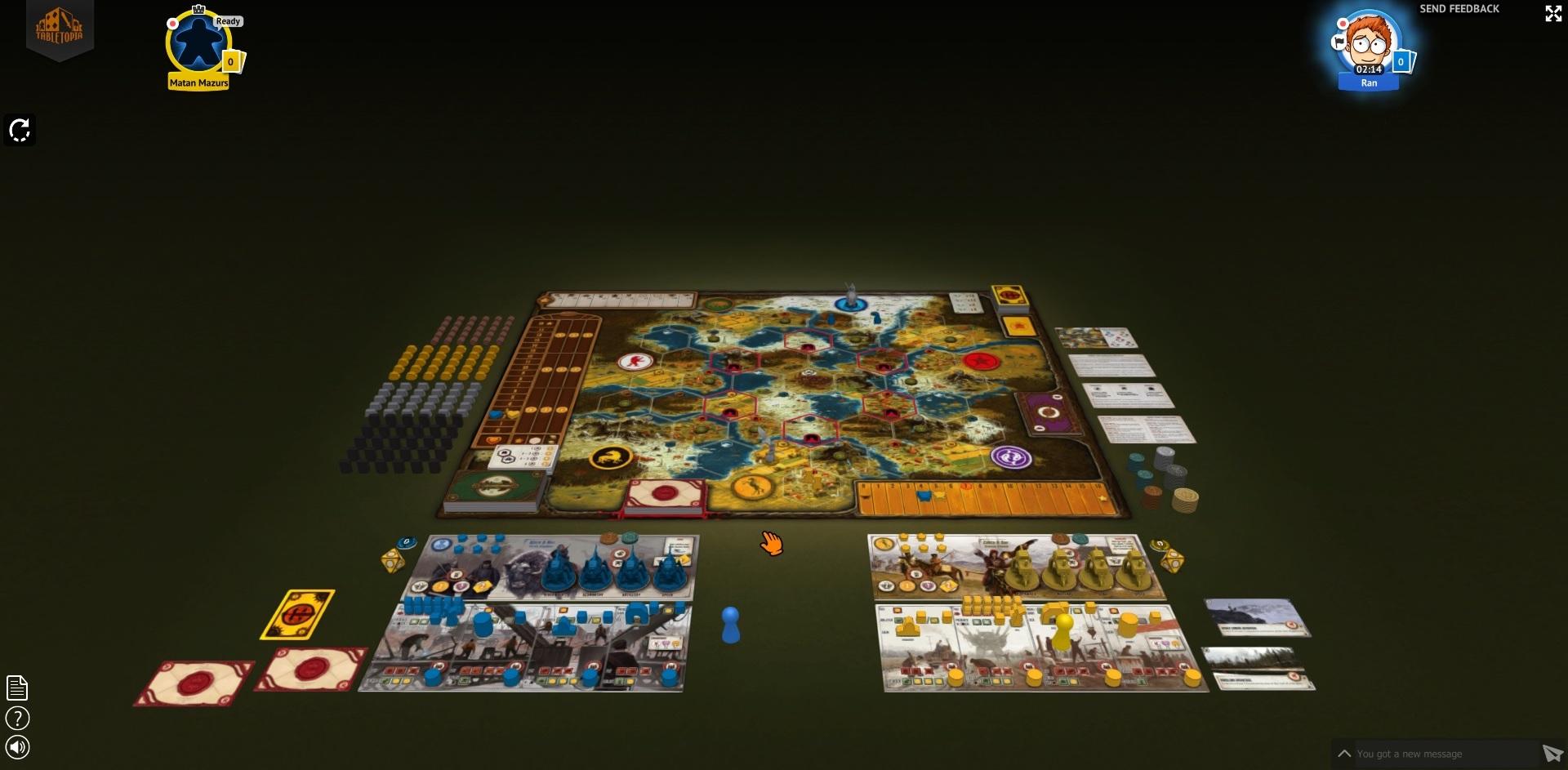 Scythe-peli TableTopiassa