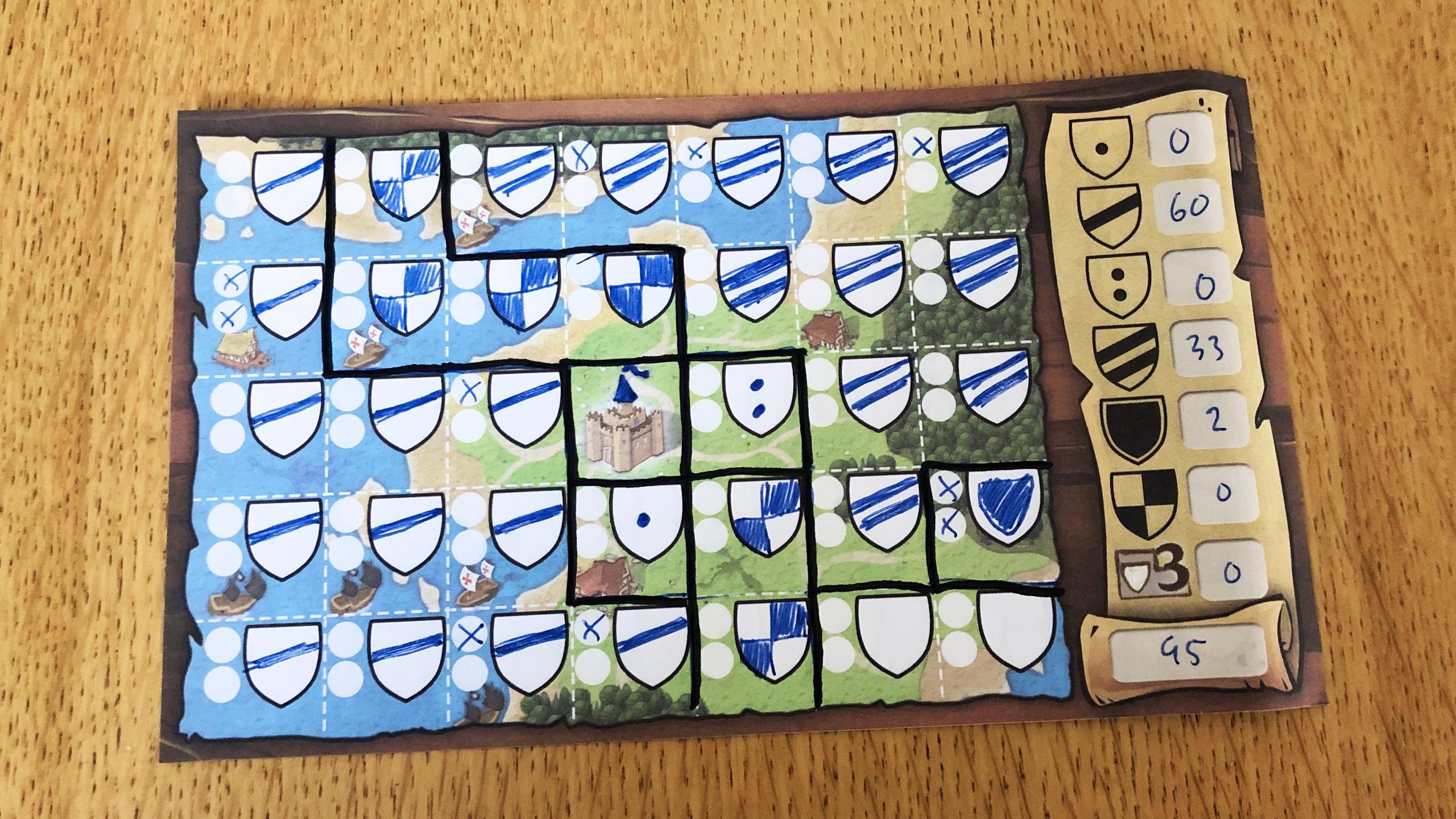 Täytetty Kingdomino Duelin kuponki