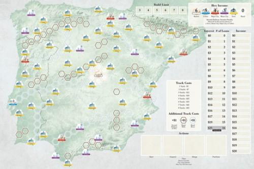 Iberian Railwaysin kartta